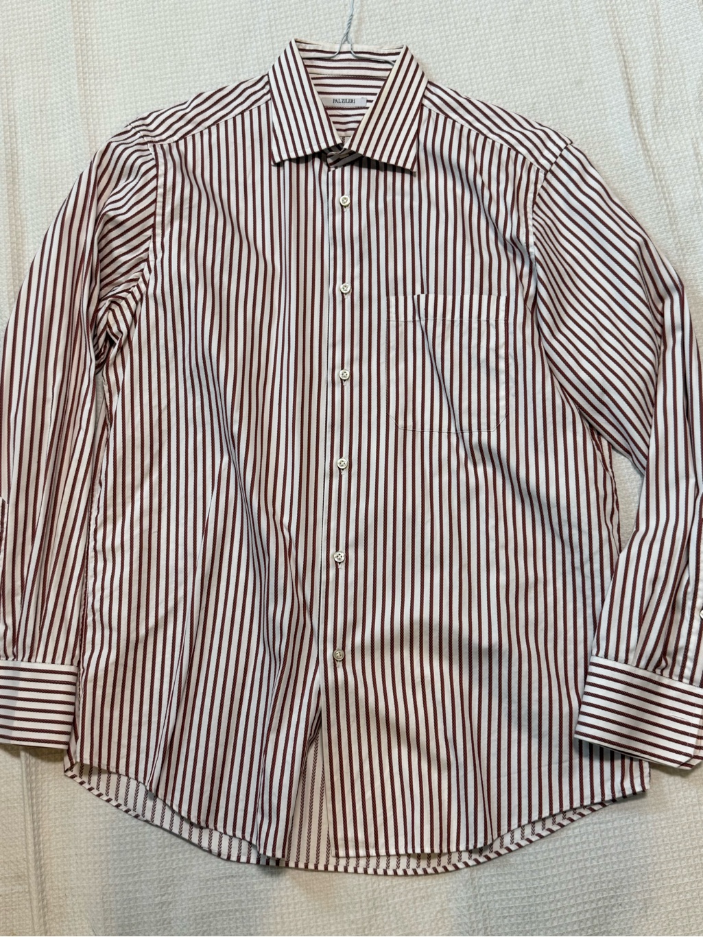 Pal Zileri Made In Italy Men’s Red Stripe Dress Shirt